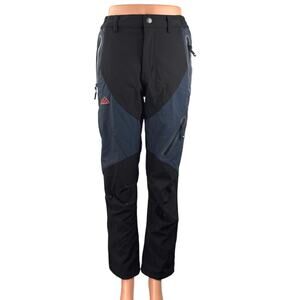 Outdoor Sports Women's Black Waterproof Colorblock Winter Ski Snow Pants Size XS